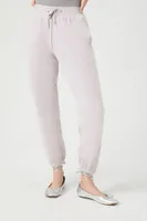 Women's Velour Drawstring Joggers in Wisteria Large