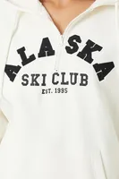 Women's Alaska Ski Club Half-Zip Hoodie Cream