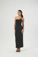 Women's Contour One-Shoulder Maxi Dress in Black, XS