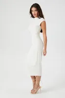 Women's Cap-Sleeve Bodycon Midi Dress Vanilla