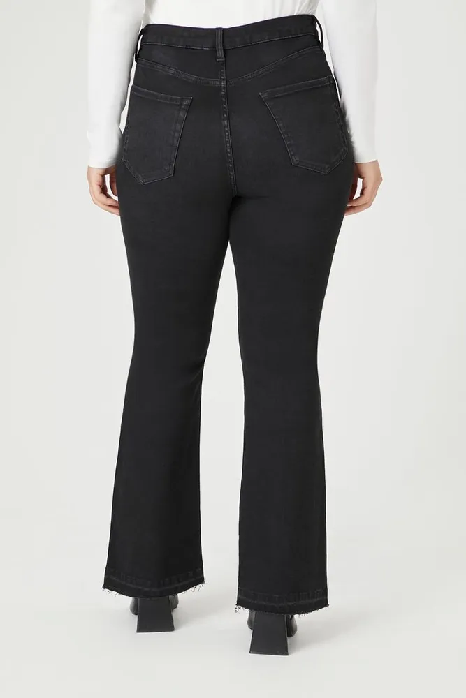 Women's High-Rise Bootcut Jeans in Black, 12