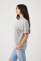 Women's Oversized Boyfriend Crew T-Shirt Small