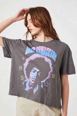 Women's Distressed Hendrix Graphic T-Shirt