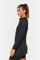 Women's Active Half-Zip Pullover in Black Small