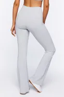 Women's Active Heathered Flare Leggings in Heather Grey Large