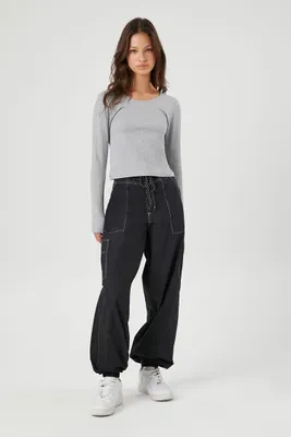 Drawstring Scuba Knit Pants