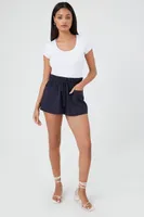 Women's Drawstring Paperbag Shorts