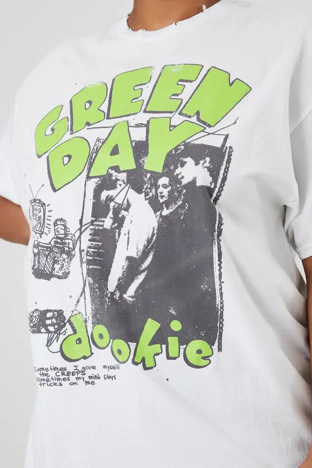 Forever 21 Women's Green Day Dookie Graphic T-Shirt in White, 0X at Vancouver Mall in Vancouver, WA Forever 21 Women's Green Day Dookie Graphic T-Shirt in White, 0X at Vancouver Mall in Vancouver, WA