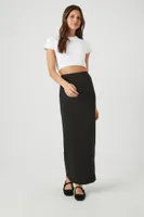 Women's Zip-Slit Maxi Skirt