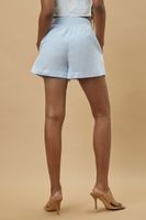 Women's Henry R Jones II Pinstriped Shorts in Blue Medium