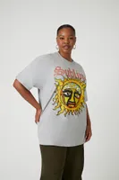 Women's Sublime Fleece Graphic T-Shirt in Grey, 2X