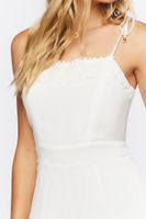 Women's Gauze Fit & Flare Mini Dress Vanilla