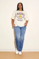 Women's Los Angeles Lakers Graphic T-Shirt in Cream, 1X