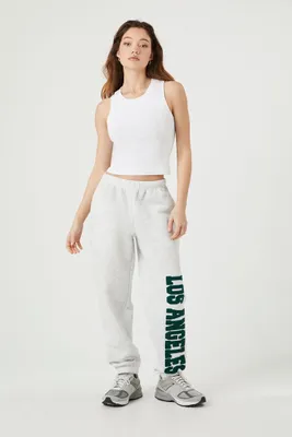 Women's Los Angeles Fleece Joggers in Light Heather Grey Large