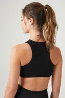 Women's Seamless Longline Bralette in Black Medium