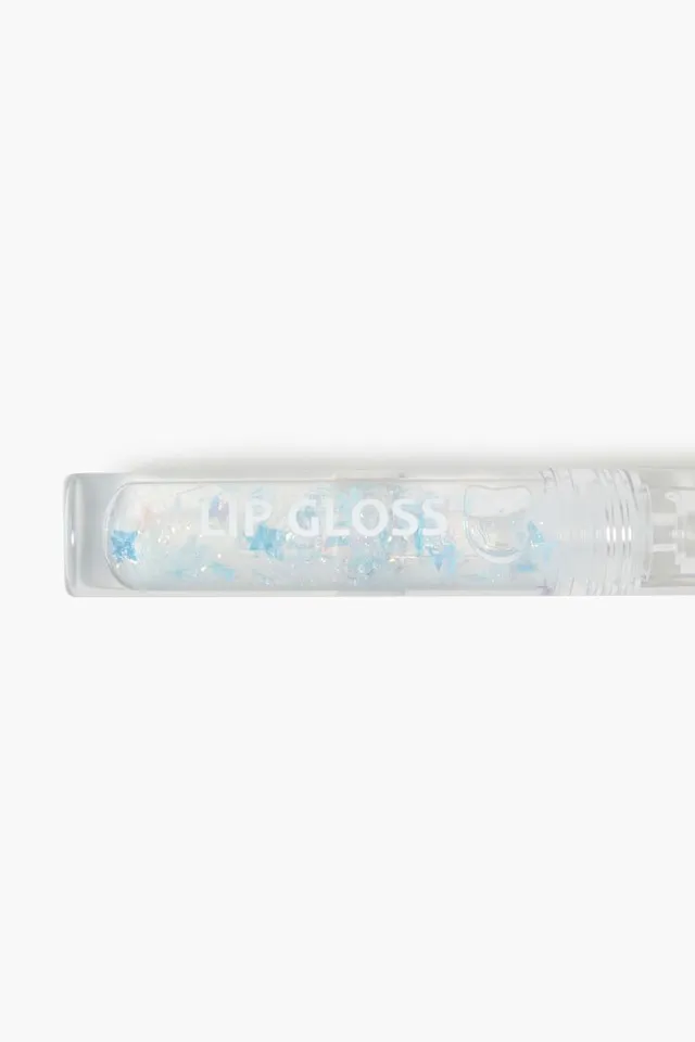 Claire's Initial Varsity Lip Gloss Keychain - M | Blue