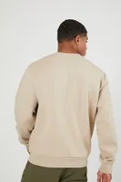 Men Drop-Sleeve Pullover in Taupe, XXL