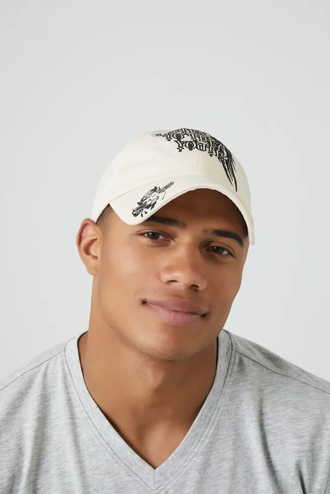 Men Listen To The Youth Baseball Cap in Cream/Black