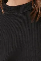 Women's Ribbed Drop-Sleeve Sweater