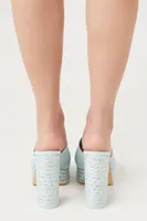Women's Basketwoven Platform Heels
