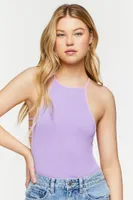 Women's Seamless Ladder Cutout Bodysuit in Orchid, S/M