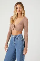 Women's Cropped Cardigan Sweater