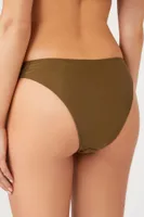 Women's Stretch Bikini Bottoms in Olive, XL
