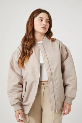 Women's Zip-Up Bomber Jacket