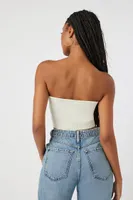 Women's Cropped Sweater-Knit Tube Top