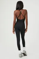 Women's Active Crisscross Cami Jumpsuit in Black Small