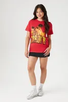 Women's Cardi B Graphic T-Shirt Red,