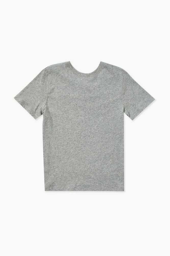 Kids Organically Grown Cotton T-Shirt (Girls + Boys) Heather Grey,