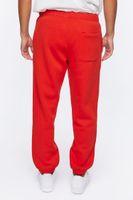 Men Basic Drawstring Joggers in Red Large