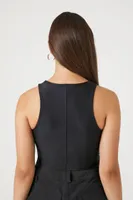 Women's Seamed Sleeveless Bodysuit