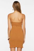 Women's Ribbed Cami Mini Sweater Dress in Maple Small