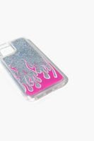 Flame Glitter Case for iPhone 12 in Pink