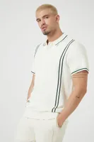 Men Striped-Trim Polo Shirt