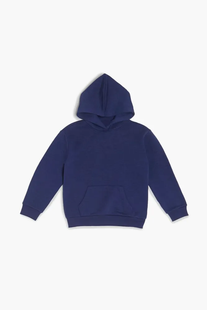 Girls Drop-Sleeve Hoodie (Kids) in Navy, 9/10