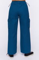 Women's Twill Toggle Drawstring Joggers in Teal Medium