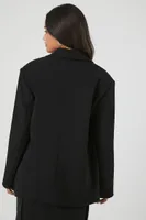 Women's Double-Breasted Blazer in Black, XS