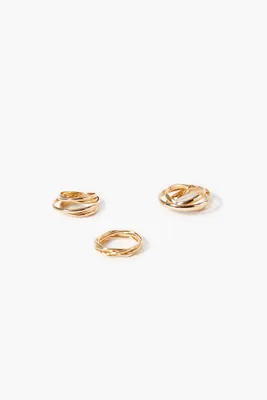 Women's Multi-Band Ring Set in Gold, 6