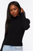 Women's Ribbed Mock Neck Sweater