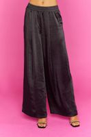 Women's Satin Wide-Leg Pants