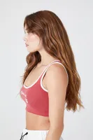 Women's Embroidered Athletics Dept Bralette Red