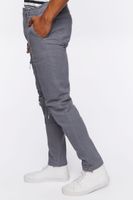 Men Zippered Skinny Pants in Grey, 31