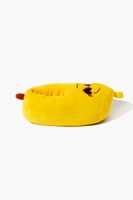 Women's Embroidered Banana House Slippers in Yellow Large