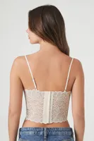 Women's Sheer Lace Longline Bralette