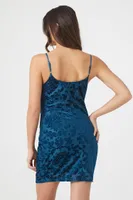 Women's Velvet Baroque Cami Mini Dress