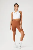 Women's Active Seamless Biker Shorts in Chestnut Medium