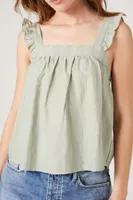 Women's Ruffle Sleeveless Top